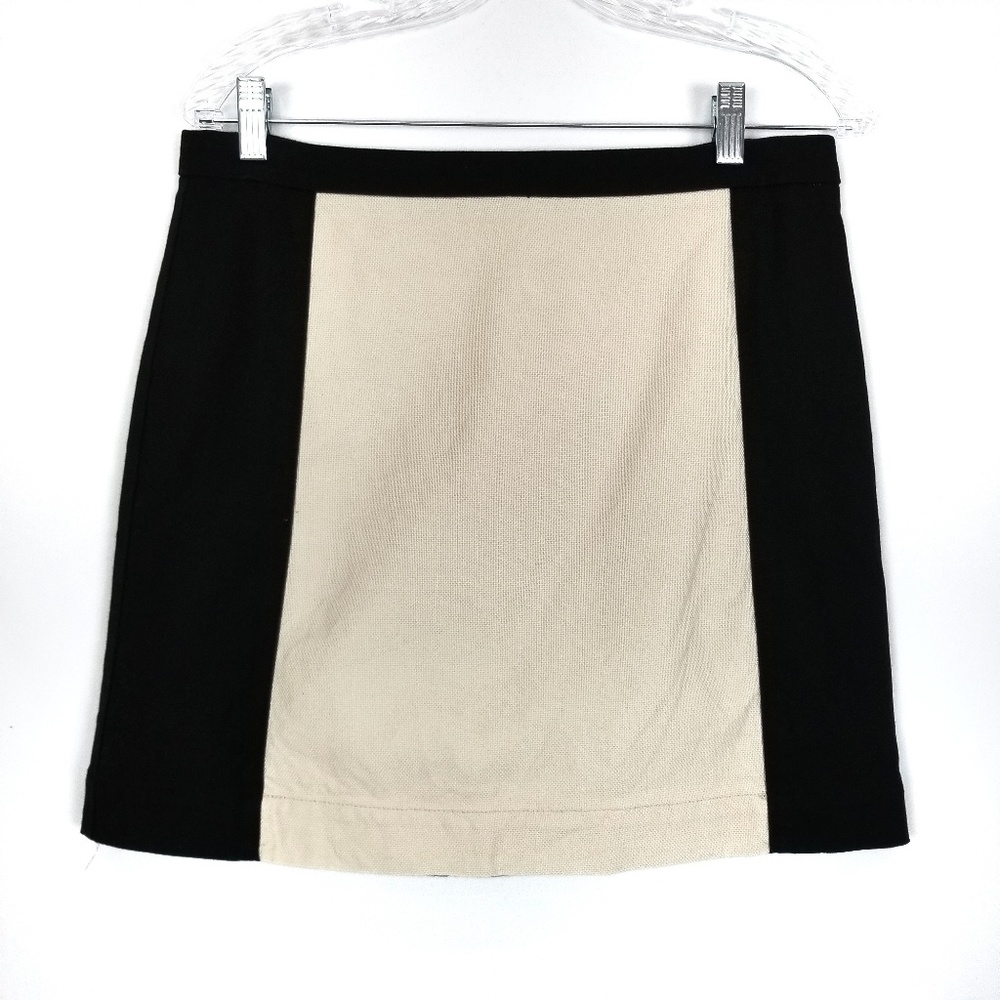 LOFT Textured Colorblock Skirt